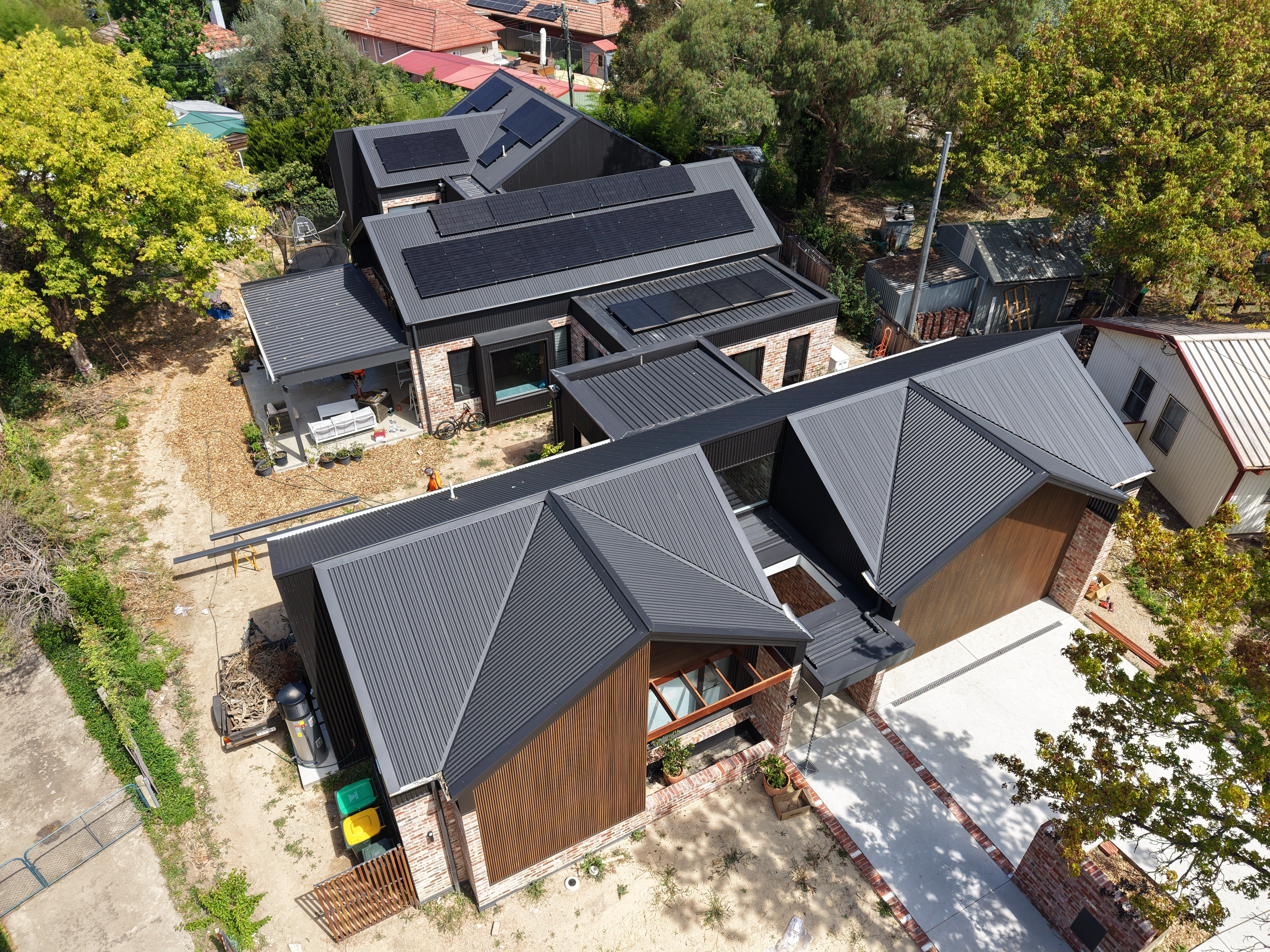 Metal Roofing project in Dickson, ACT by ShelterSafe - This massive 600m² new build in Dickson needed one continuous roofing system across three connected ... Trimdek roof installation Dickson, ACT - completed project