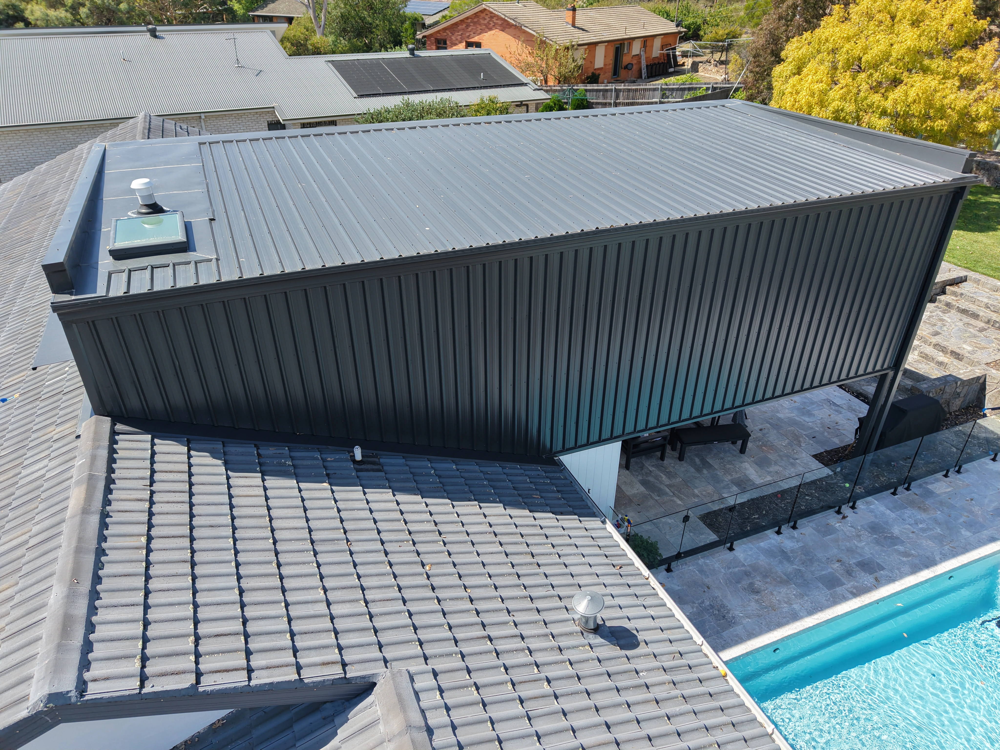 Metal Roofing project in Belconnen, ACT by ShelterSafe - This Belconnen extension needed Kliplok roofing and cladding to match the modern design. We installe... Professional metal roofing Belconnen, ACT - weather-tight installation