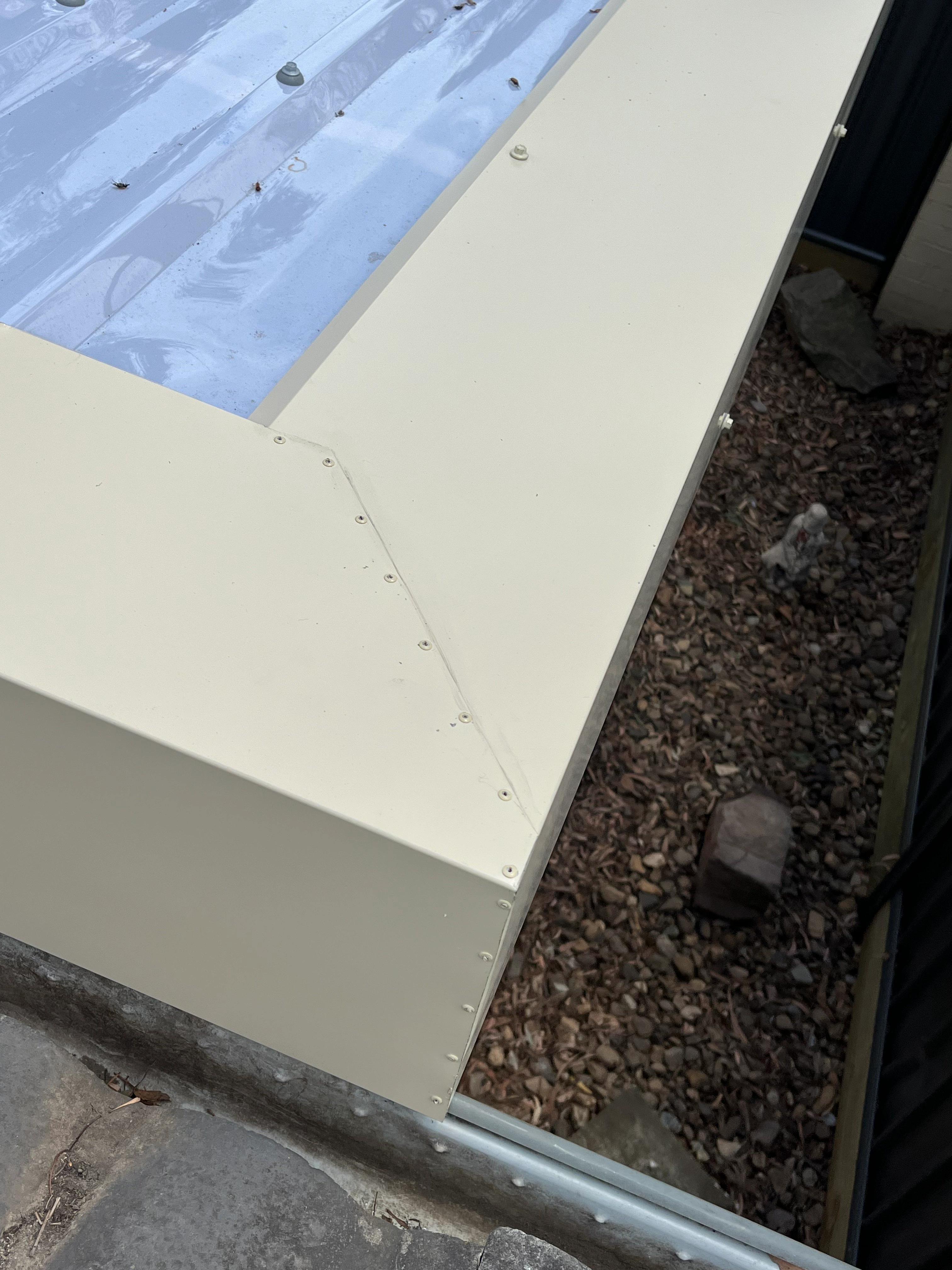 Polycarbonate Roofing project in Queanbeyan, NSW by ShelterSafe - Queanbeyan gets hit hard by hailstorms, and this patio was no exception. We replaced all the smashed... Polycarbonate roof replacement Queanbeyan, NSW - professional work