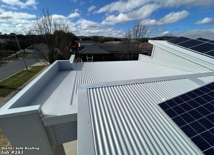 Metal Roofing project in Franklin, ACT by ShelterSafe - This Franklin home needed full metal roof replacement with custom flashings. We finished in one week... Colorbond metal roof installation Franklin, ACT - professional roofing work