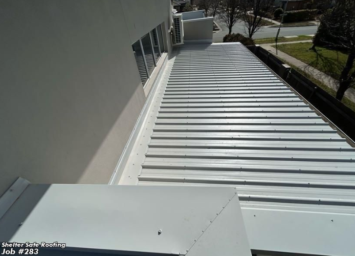 Metal Roofing project in Franklin, ACT by ShelterSafe - This Franklin home needed full metal roof replacement with custom flashings. We finished in one week... Metal roofing project Franklin, ACT - high quality finish