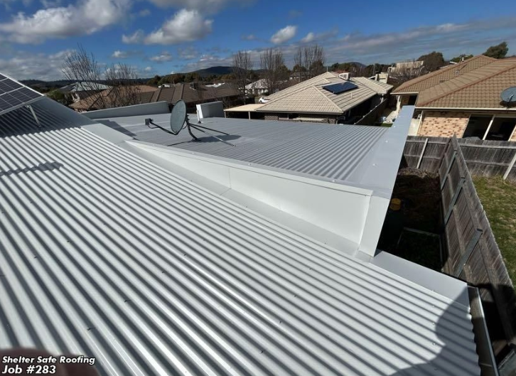 Metal Roofing project in Franklin, ACT by ShelterSafe - This Franklin home needed full metal roof replacement with custom flashings. We finished in one week... Professional metal roofing Franklin, ACT - weather-tight installation