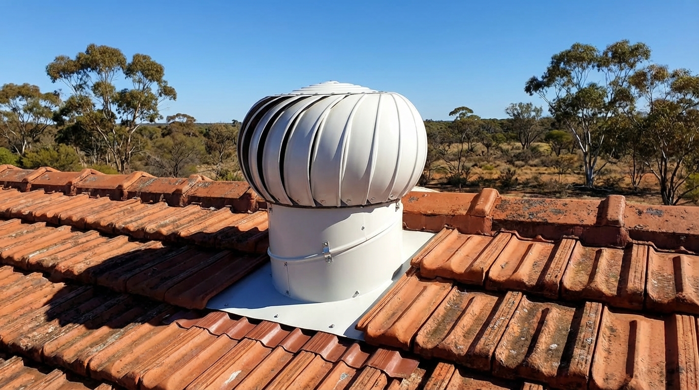 Professional whirlybird roof ventilation installation in Canberra by ShelterSafe Whirlybird roof ventilation Canberra - professional installation